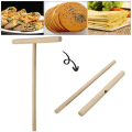 Miniatyrbilde 4 av 5: 4 stk T-formet Crepe Maker Pankake Batter Spreder Trepinne, Tre Crepe Verktøy, Crepe Spredere Fo