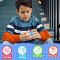 Pikkukuva 6 / 7: 3×3 Magic Speed Cube Axis Cube Tarraamaton Sujuva Ammattimainen Palapelikuutio 3D Aivojumppa Palapeli Taikalelu Koulutuksellinen Nopea Kuutiolelu Lapsille, Aikuisten