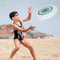 Miniatyrbillede 2 af 5: Flyvende disk, sports flyvende disk bærbar blød ergonomisk til strand (grøn)