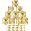 Miniatyrbilde 1 av 5: 35 stk. Rhinestone Serviettringer Rhinestone Mesh Serviettholdere for Bryllupsmottakelser eller Serviettholderpynt (Gull)