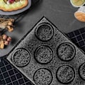 Miniatyrbillede 4 af 5: Silikone Hamburgerbrødsforme Perforerede forme Non-stick bageplader Passer til halv pandestørrelse