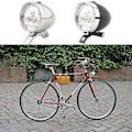 Miniatyrbillede 3 af 5: Cykellygte 3 LED Retro Klassisk Cykel Forlygte Cykel Retro Forlygte Forreste Tågelampe