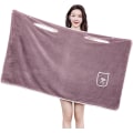 Miniatyrbild 1 av 5: Varm Bärbar Badhandduk Wrap Mjuk Fluffy Hög Vattenabsorberande Duschöverdrag Kvinnor Bad Wrap Handduk