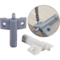 Miniatyrbillede 3 af 5: 10 stk. Soft Close Dæmper Skab Skuffe Dør Dæmper Lydløs Soft Buffers Closer Til Køkken Badeværelse, 60*46mm(grå)