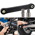 Pikkukuva 1 / 4: 100% uusi, 6 kpl 3/8\" yleinen jatkoavain autojen DIY-työkaluavain räikkäsovitin nopea