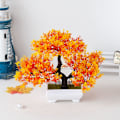 Miniatyrbild 2 av 5: Simulerad tallkruka konstgjord bonsai-simulering krukväxtträd