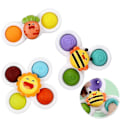 Miniatyrbild 1 av 4: 3 st/set Fidget Finger Hand Spinner Sugpropp Spinner Leksaker för bebisar