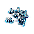 Miniatyrbilde 1 av 4: 12 stk MTB Sykkel - Skive Skrue Ycle M5x10mm Skivebrems Rotor Bolter T25 Blue