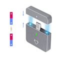Pikkukuva 3 / 5: M.2 NVMe 2230 SSD Kotelo USB C Adapteri 10Gbps USB3.2 Gen2 Ulkoinen Kotelo M2 2230 NVMe SN740/SN530 520/PM991A A