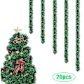 Miniatyrbillede 1 af 5: 20 stk. Juleguirlande af glimmer - metallisk guirlande - skinnende juleguirlande