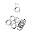 Miniatyrbilde 3 av 5: 14 mm Jernmaljer Grommet og Skiver Silver 100 pcs x 14mm