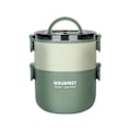 Miniatyrbillede 2 af 4: Termokande til mad, mad termokande isolerede suppe termokander, rustfrit stål madbeholder Bento madkasse rejse camping termokande 1000ml1600 Green 1000ml