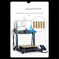 Miniatyrbild 3 av 5: 5 st. Brassmunstycke 0,6 mm för Neptune 4Plus/4Max Högtemperaturmunstycke för 1,75 mm PLA/ABS/PETG/TPU/PC/PP/Nylon/