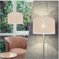 Miniatyrbillede 2 af 5: Store lampeskærme, tromlelampeskærm moderne stil E27 lysdæksel mode vævet lampeskærm skrivebordslampe lampeskærm
