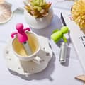 Miniatyrbillede 3 af 5: 2 Stk. Te-infuser til Løs Te, Sødt Fintmasket Te-si Rustfrit Stål Te-filterkugle Te-diffuser til Tekopper Tekander (Grøn, Rose)