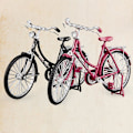 Miniatyrbillede 5 af 5: Samleobjekt Cykel Kunst Skulptur Stativ Stabil Legering Fuld af Personlighed Simuleringskunst Cykel Hjem Decor 3
