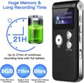 Miniatyrbillede 2 af 5: 8 GB digital stemmeoptager professionel - Mini stemmeoptager