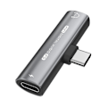 Miniatyrbild 2 av 5: 2-i-1 USB Typ-C till USB C/3,5mm Hörlursadapter Hörlurs DAC Ljudomvandlare 32Bit/384KHz Digital