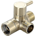 Miniatyrbillede 1 af 5: Brusearmsomskifterventil, 3-vejs brusesplitter, G1/2 brusearmsomskifter til håndholdt brusehoved og fast sprinkler, universelt brusesystem til badeværelse