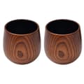 Whiskyglas i trä, förkolnat Old Fashioned dricksglas, premiumdricksglas för män, whiskyälskare, eleganta träglas för hemmabar 2pcs
