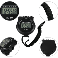 Miniatyrbillede 3 af 5: Digitalt sportsstopur Timer Stopur Stort display Intervaltræningstimer Udendørs Split Stop Watch Omgangstimer (Sort)