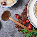 Miniatyrbillede 3 af 5: 2 stk. japansk langskaftet stor ske, Ajisen Ramen ske drik suppe skildpadde Crday gave