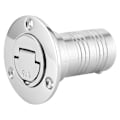 Miniatyrbilde 2 av 5: Marine Drivstoff Dekksfyller 50mm med Nøkkelfritt Lokk 316 Rustfritt Stål Hardware kompatibel med Båt Yacht Caravan