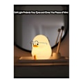 Miniatyrbillede 3 af 5: Happy Duck Natlampe til Børn, Silikone Natlampe til Børn, Sød og Dæmpbar Silikone Lampe til Ro