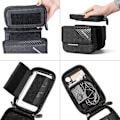 Miniatyrbillede 3 af 5: Ramme Taske Cykel Taske Top Tube Taske Til Mobiltelefon 6,0 Tommer Sort