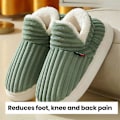 Miniatyrbillede 2 af 5: Memory Foam Hjemmesko, Unisex Komfortable Varme Hyggelige Skridsikre Indendørs Udendørs Hjemmesko YELLOW 44-45