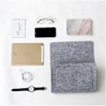 Miniatyrbillede 5 af 5: Filtsengelomme med lommer til sengekant, sofa, skrivebord, hængende organizer til telefoner og magasiner Light Gray