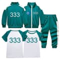 Squid Game 2-spelar Cosplay Kostym Träningsjacka Komplett Klädset No.333 150cm