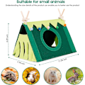 Miniatyrbilde 3 av 5: Gjemmested for marsvin, tunnelhus for smådyr, gjemmestedbur for marsvin, hamster, rotter, kanin og andre smådyr, gjemmestedrørleker for marsvin