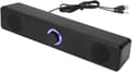 Højttaler - USB Soundbar - Kablet kontrol - Til computer - Stereolyd - Til arbejde og gaming - Ingen Bluetooth - Sort - Langt format - 1 stk.