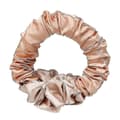 Värmelös Lock Scrunchie Sovande Hårband Satin Elastisk Hårknut Tillbehör Hårrullare Champagne
