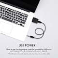 Miniatyrbillede 2 af 5: Bt600 USB-adapter Bluetooth-kompatibel 5.0 trådløs lydtransmittermodtager