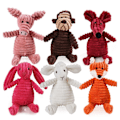 Miniatyrbild 4 av 5: Plush Hundeleksaker Djurformade Bita-Resistenta Pipande Leksaker Corduroy Hundeleksaker för Små Hundar Valpar Husdjur Träningstillbehör lion