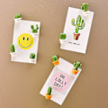 Pikkukuva 4 / 5: 6 kpl Frid-tarroja 3d Cactus Rats Board S Kuvanpidike (oran Base) Qy