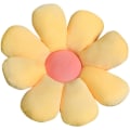 Pikkukuva 1 / 5: Kukka lattiatyyny Daisy Kukka muoto tyyny söpö istuinpehmuste pehmo tuoli tyyny heitto tyyny kodin sisustus naisille lukemiseen (keltainen)