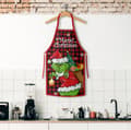Jul Förkläde Grinch Jultomte Stil Hem Kök Förkläde Jul Leveranser Grossist
