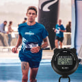 Miniatyrbillede 4 af 5: Digitalt sportsstopur Timer Stopur Stort display Intervaltræningstimer Udendørs Split Stop Watch Omgangstimer (Sort)