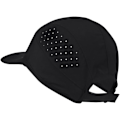Miniatyrbilde 4 av 4: Unisex Myk Bred Kantsportscaps for Løping, Hurtigtørkende Kule Sportscaps, Lett Stretch Nylon Baseballcaps UPF50+ black