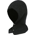Miniatyrbillede 1 af 5: Balaclava Strikket Trøjehue Vinter Varmt Hætte Skarp Beanie Hat til Kvinder Mænd (Sort)