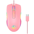 Miniatyrbild 1 av 5: 3200 DPI USB-C Gamingmus - Trådbunden Optisk Mus för PC-Spelare med RGB-Bakgrundsbelysning