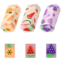 Miniatyrbillede 1 af 7: Sødt frugtviskelæder, 3 stk. plastik blyantviskelæder gummi langtidsholdbare viskelædere til børn blyantviskelæder pakke til skole, kontor, tegning, festartikler 3 Pcs