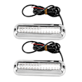 Miniatyrbillede 1 af 5: 2 stk. 42LED Båd Dræn Lys Båd Agterspejl Lys Blå Undervands Ponton Marine Lys