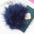 Miniatyrbillede 1 af 5: 50 stk. Fluffy Tyrkisk Marabou Fjer 10-15 cm Tyrkiske Fjer Dekorationstilbehør Til Smykker Tøj Bryllupsfjer DIY Håndværk Navy