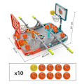 Miniatyrbilde 5 av 5: Basketball Brettspill med 10 Baller Mini Finger Basket Sportsleketøy for Barn Fingertipp Skyting Lekebrett Festspill-B Blue Double