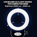 Miniatyrbilde 4 av 5: 144 LED miniscope ringlys ringlys 0 - 100% justerbar lampe for miniscope ringlys