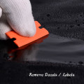 Miniatyrbilde 3 av 5: 2 par plastskraper med 100 plastblader, skader ikke for å fjerne lim, klistremerker, etiketter og andre gjenstander fra glass, marmorpaneler